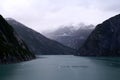 Foggy Peaks in Tracy Arm Fjords