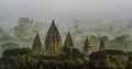 Foggy Prambanan Temple