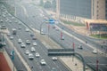 Doha Aerial View Roads and Traffic