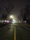 A Foggy Rainy Winter Evening