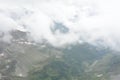 foggy scene of Mount Titlis scene in Switzerland