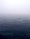 Foggy sea scene Royalty Free Stock Photo