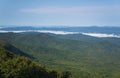 Foggy Shenandoah Valley and Allegany Mountains Royalty Free Stock Photo