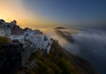 Foggy sunrise at Imerovigli village