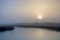 Foggy sunrise at Paar river