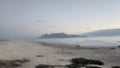 Foggy Tablemountain winter afternoon Royalty Free Stock Photo