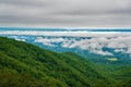 Foggy View of Shenandoah Valley Royalty Free Stock Photo