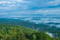 A Foggy View of Shenandoah Valley Royalty Free Stock Photo