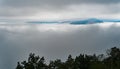 Foggy View of Shenandoah Valley Royalty Free Stock Photo