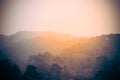 Foggy view in winter weather at The Great Wall Royalty Free Stock Photo