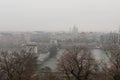 Foggy winter day in Budapest Royalty Free Stock Photo