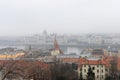 Foggy winter day in Budapest Royalty Free Stock Photo