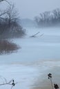 Foggy Winter Landscape Royalty Free Stock Photo