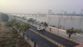 Foggy winter morning at Sabarmati Riverfront, Ahmedabad