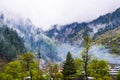 Fogy mountains in Naran Kaghan valley, Pakistan Royalty Free Stock Photo