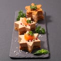 Foie gras canape