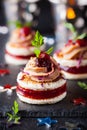 Foie gras and cranberry chutney Royalty Free Stock Photo