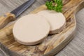 Foie gras on a cutting board Royalty Free Stock Photo