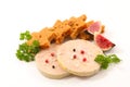 Foie gras with fresh fig Royalty Free Stock Photo