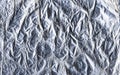 Foil abstract background rippled metallic surface