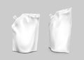 Foil bag with lid, doypack for liquid food Royalty Free Stock Photo