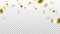 Foil Confetti Party Event Golden Decoration Vector Royalty Free Stock Photo