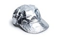 foil hat on white background Royalty Free Stock Photo