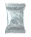 Foil package bag isolated on white Royalty Free Stock Photo