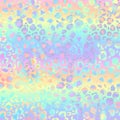 Holographic Leopard Print on Gradient Background