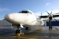 Fokker 50 Royalty Free Stock Photo