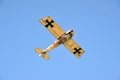 Fokker aircraft in flight Royalty Free Stock Photo