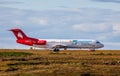 Fokker 100 Airplane Royalty Free Stock Photo