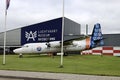 Fokker F50 in front of the Aviodrome museum Lelystad