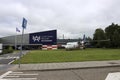 Fokker F50 in front of the Aviodrome museum Lelystad