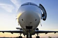 FOKKER 100 from former CARPATAIR Royalty Free Stock Photo