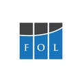FOL letter logo design on WHITE background. FOL creative initials letter logo concept. FOL letter design.FOL letter logo design on Royalty Free Stock Photo