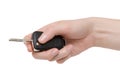 Fold car key in hand Royalty Free Stock Photo