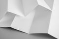 Fold white paper sheets background texture for design Royalty Free Stock Photo