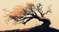 foldable collapsing tree style Royalty Free Stock Photo
