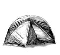 Foldable travel tent round shape