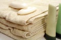 Folded Bath Towels Royalty Free Stock Photo