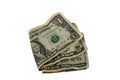 Folded bills Royalty Free Stock Photo