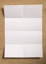 Folded Blank Paper Royalty Free Stock Photo