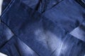 folded blue jeans pant pattern texture background Royalty Free Stock Photo
