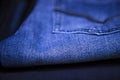 folded blue jeans pant pattern texture Royalty Free Stock Photo