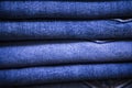 folded blue jeans pant pattern texture Royalty Free Stock Photo