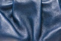 Folded blue leather pattern