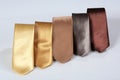 Folded business man`s ties Royalty Free Stock Photo