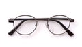 Folded classic eyeglasses Royalty Free Stock Photo