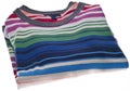 Folded Colorful Striped Sweater